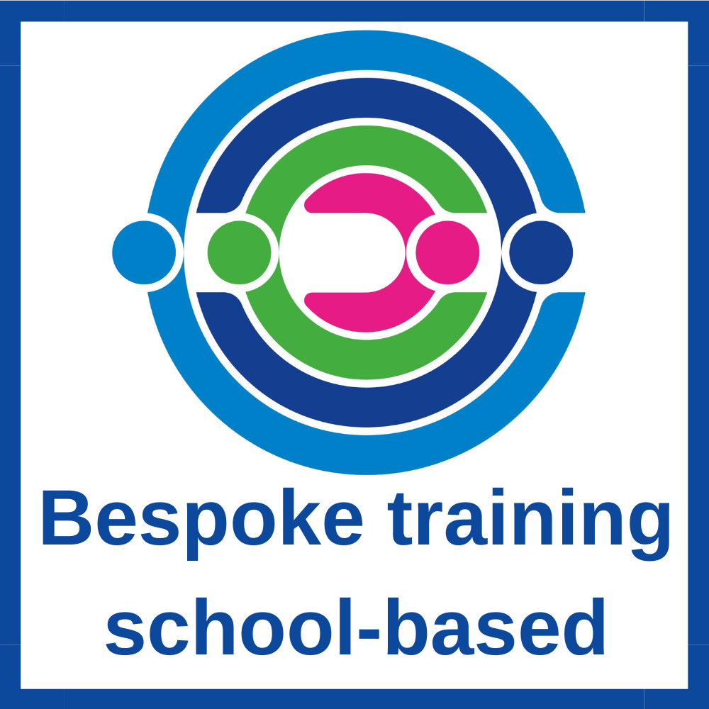 Bespoke school-based training words and decorative training logo